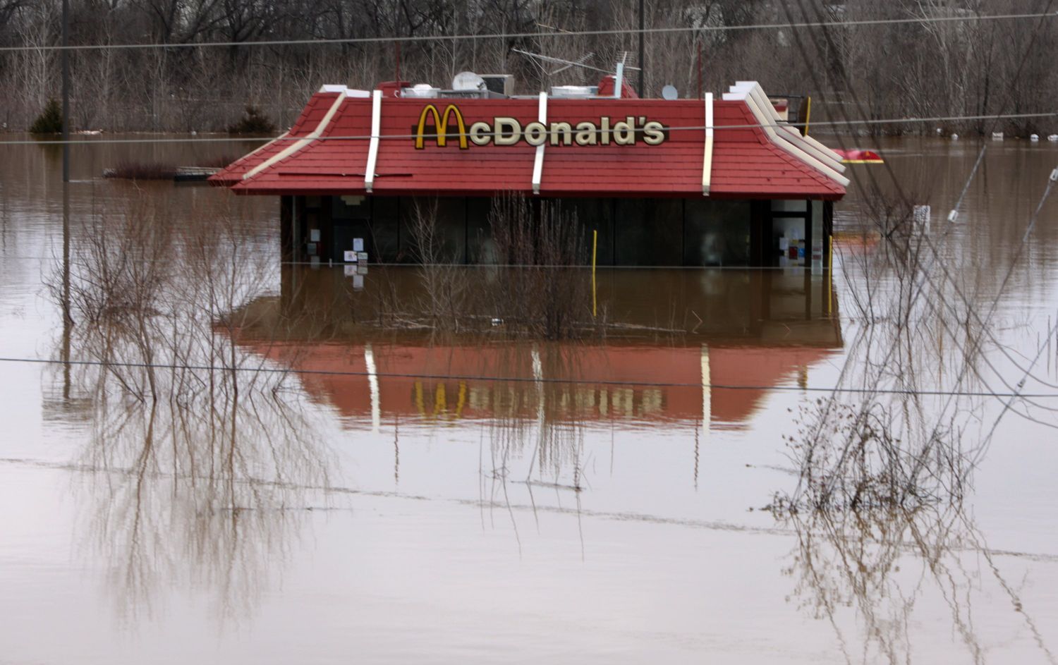 Flooding downtown Union